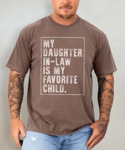 Daughter-in-Law Shirt, Comfort Colors Dad Tee, Funny Father-in-Law Gift, Perfect Father’s Day Present from Daughter-in-Law, Great Wedding or Family Occasion Gift