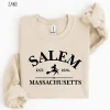 Salem Massachusetts, Crewneck Halloween Sweatshirt on Sand Color Gildan, Hocus Pocus sweatshirt,Halloween sweatshirt, Women’s Long Sleeve Shirts Salem Massachusetts, Crewneck Halloween Sweatshirt on Sand Color Gildan, Hocus Pocus sweatshirt,Halloween sweatshirt, Women’s Long Sleeve Shirts