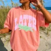 Women’s Cotton Oversized Comfort Colors Gingham Later Gator Graphic Tee – Loose Fit Apparel, Silly Alligator Design, Trendy Comfortable Summer Top for Her Women’s Cotton Oversized Comfort Colors Gingham Later Gator Graphic Tee – Loose Fit Apparel, Silly Alligator Design, Trendy Comfortable Summer Top for Her